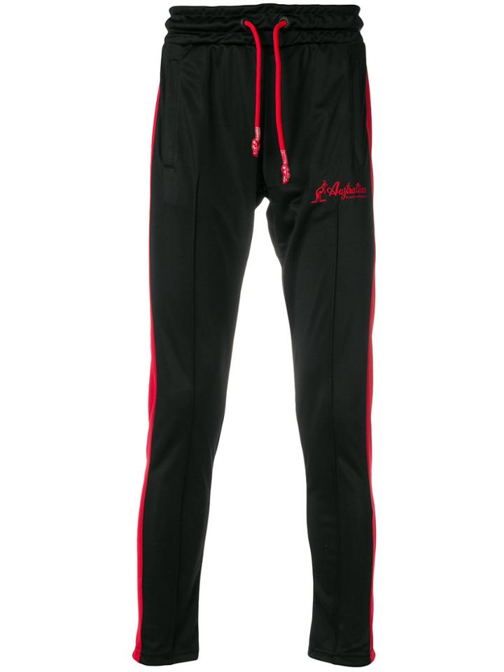 Gcds Side Stripe Track Pants - Black