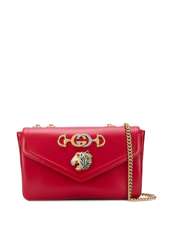 Gucci Rajah Medium Shoulder Bag - Red