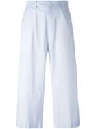 Aspesi Cropped Trousers, Women's, Size: 40, Blue, Cotton