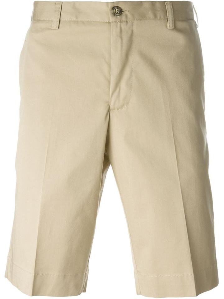 Canali Bermuda Shorts, Men's, Size: 52, Nude/neutrals, Cotton/rubber