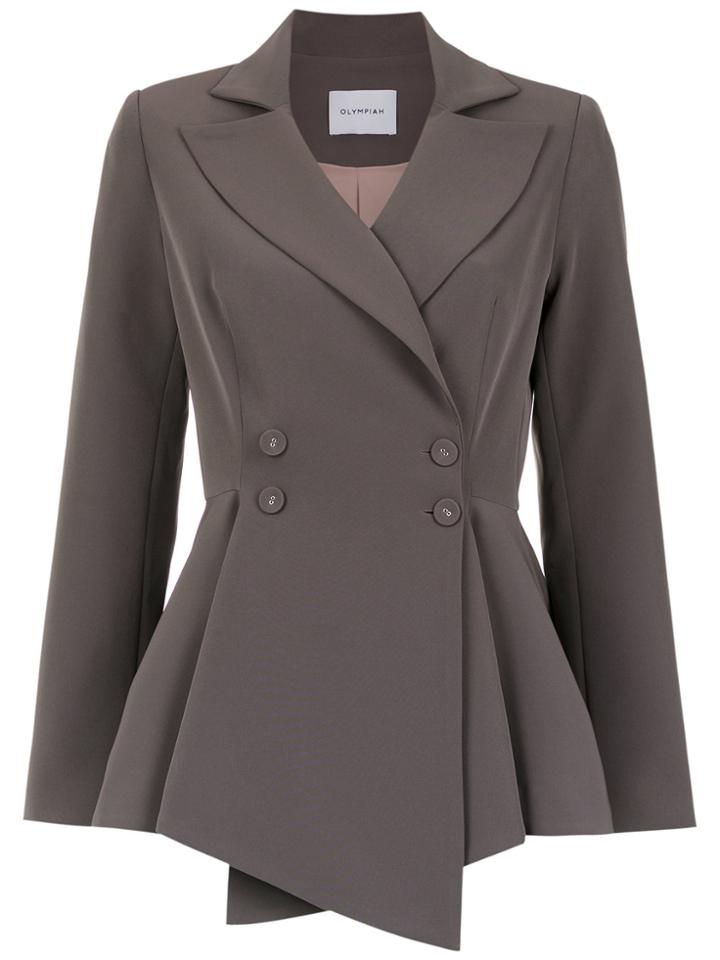 Olympiah Papa Wrap Style Blazer - Grey