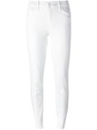 Tory Burch Skinny Trousers, Women's, Size: 26, White, Cotton/spandex/elastane