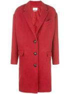 Isabel Marant Étoile Oversized Single Breasted Coat - Red