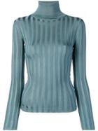 Acne Studios Fitted Turtleneck Sweater - Blue