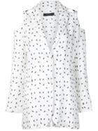 Area Di Barbara Bologna Long Off-shoulder 'flies' Blazer