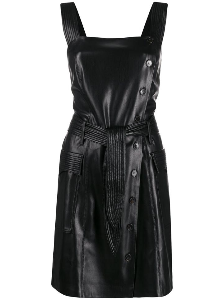 Nanushka Faux-leather Dress - Black