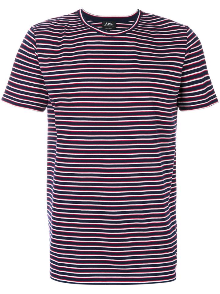 A.p.c. Striped T-shirt - Blue