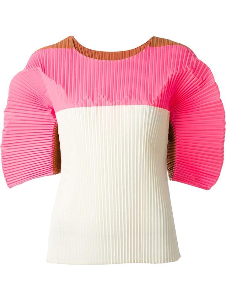 Sofie D'hoore Structured Sleeve Pleated Top