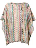 Missoni - Mare Zigzag Beach Poncho - Women - Rayon - Xs, Pink, Rayon