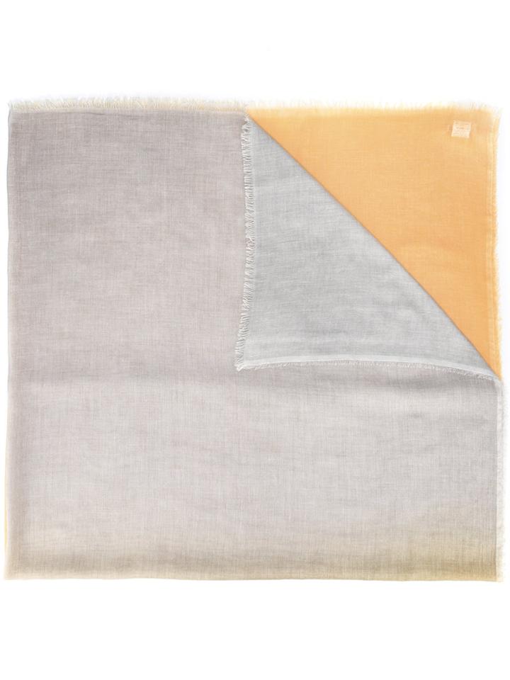 Faliero Sarti Ombre Woven Scarf, Women's, Yellow/orange, Silk/modal