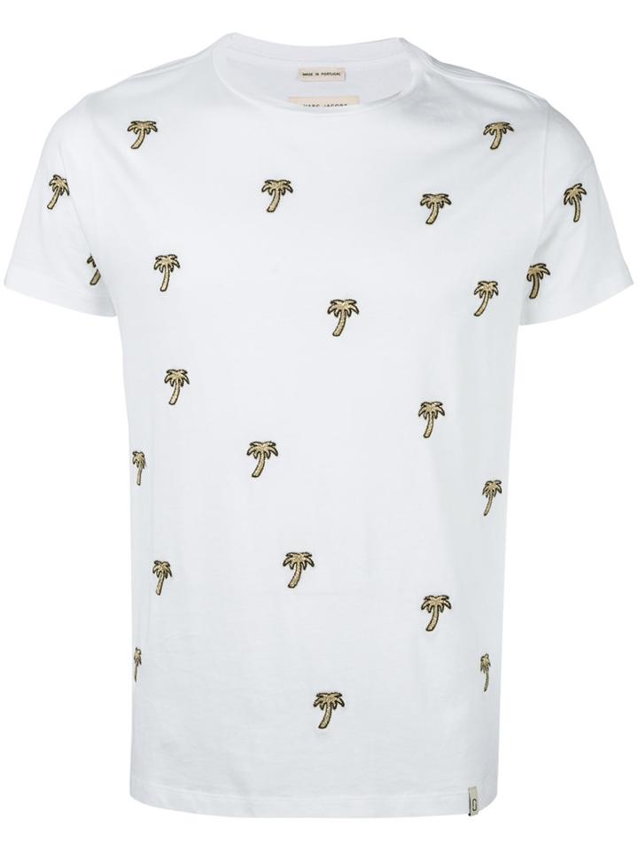 Marc Jacobs Palm Tree Shirt, Men's, Size: Small, White, Cotton