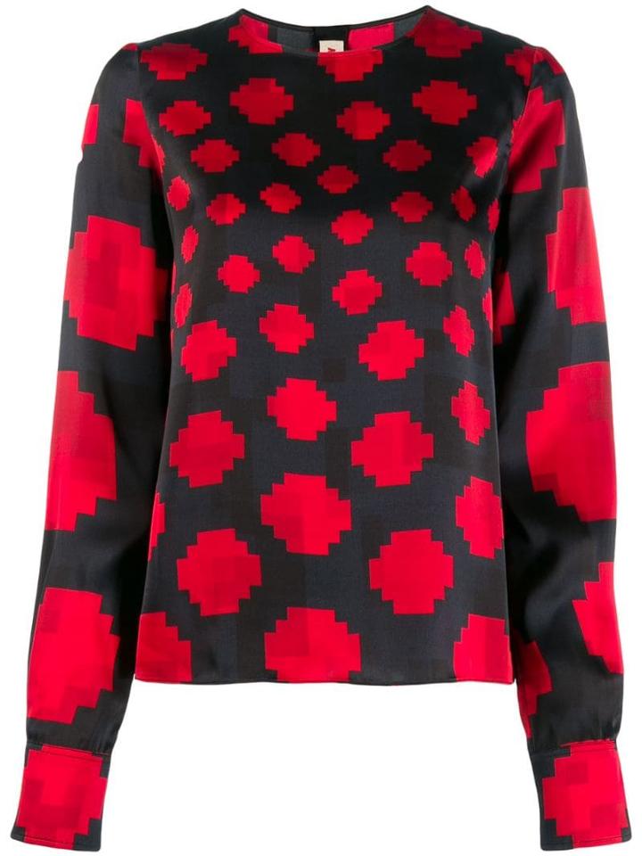 Marni Pixel Print Blouse - Blue