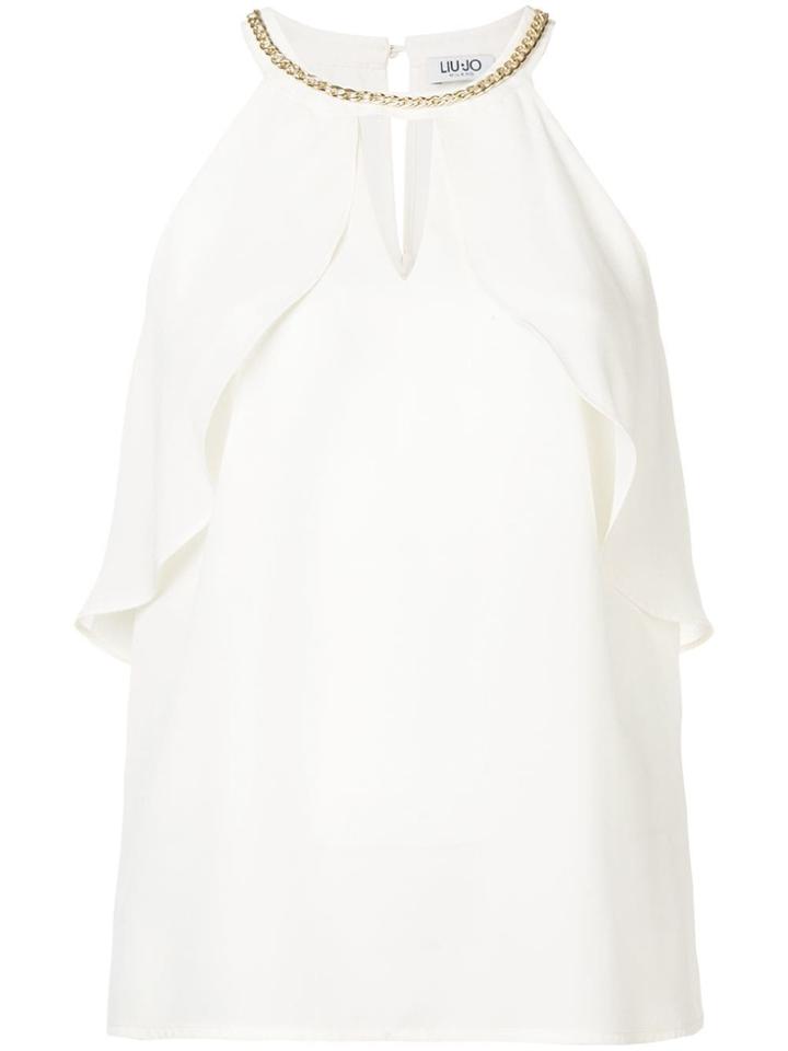 Liu Jo Chain-embellished Top - White