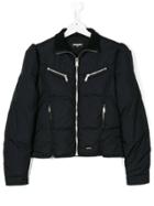 Dsquared2 Kids Zip-embellished Puffer Jacket - Black