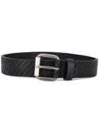 Diesel Debossed Logo Belt - Black