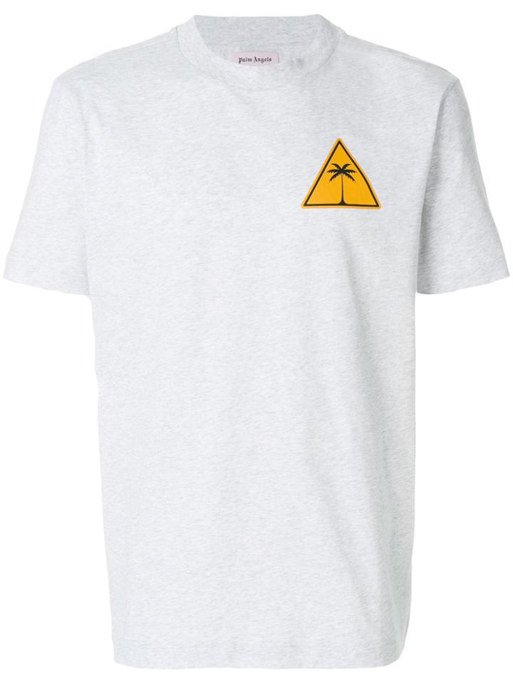 Palm Angels Logo Print T-shirt - Grey