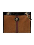 Gucci Large Tote With Tiger Head - Brown