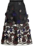 Sacai Patch Embroidered Skirt