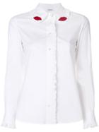 P.a.r.o.s.h. Lips Beaded Shirt - White
