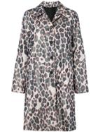 Calvin Klein 205w39nyc Single-breasted Leopard Coat - Grey