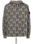 Stone Island Shadow Project Geometric Pattern Hoodie - Grey