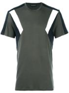 Neil Barrett Panelled T-shirt, Men's, Size: Medium, Green, Cotton