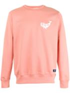 Bleu De Paname Logo Print Sweatshirt, Men's, Size: Small, Pink/purple, Cotton