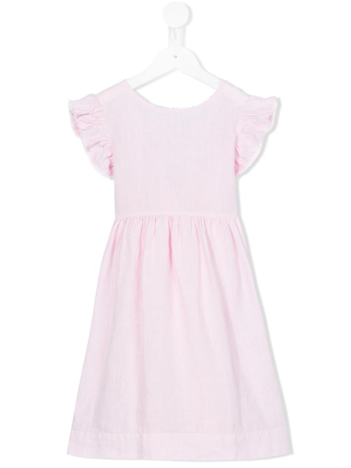 Il Gufo - Pleated A-line Dress - Kids - Cotton/linen/flax - 2 Yrs, Pink/purple