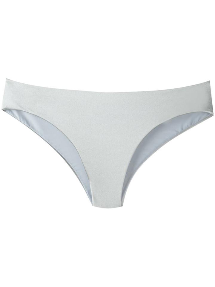 Ack - Metallic Bikini Bottoms - Women - Polyamide/spandex/elastane - M, Grey, Polyamide/spandex/elastane