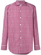 Finamore 1925 Napoli Gingham Checked Shirt - Red