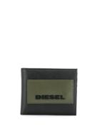 Diesel Logo Foldover Wallet - Black