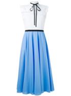 Vivetta - Contrast Shift Dress - Women - Cotton - 40, Blue, Cotton