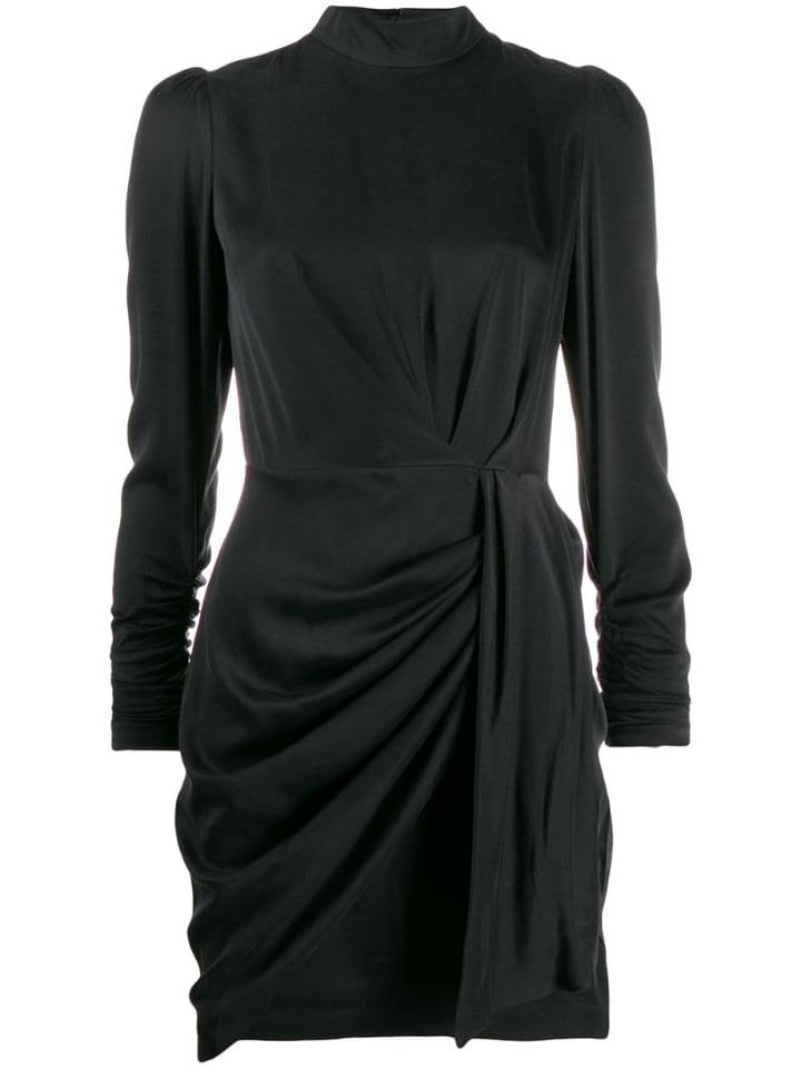 Zimmermann Espionage Draped Mini Dress - Black