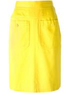 Yves Saint Laurent Vintage Straight Skirt - Yellow