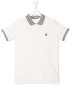 Moncler Kids Logo Patch Polo Shirt - Neutrals