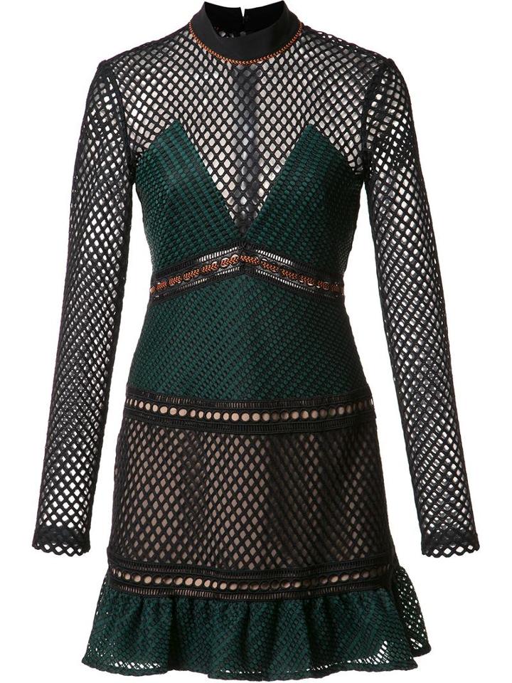 Self-portrait 'forest' Mini Dress, Women's, Size: 12, Polyester