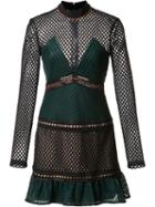Self-portrait 'forest' Mini Dress, Women's, Size: 12, Polyester