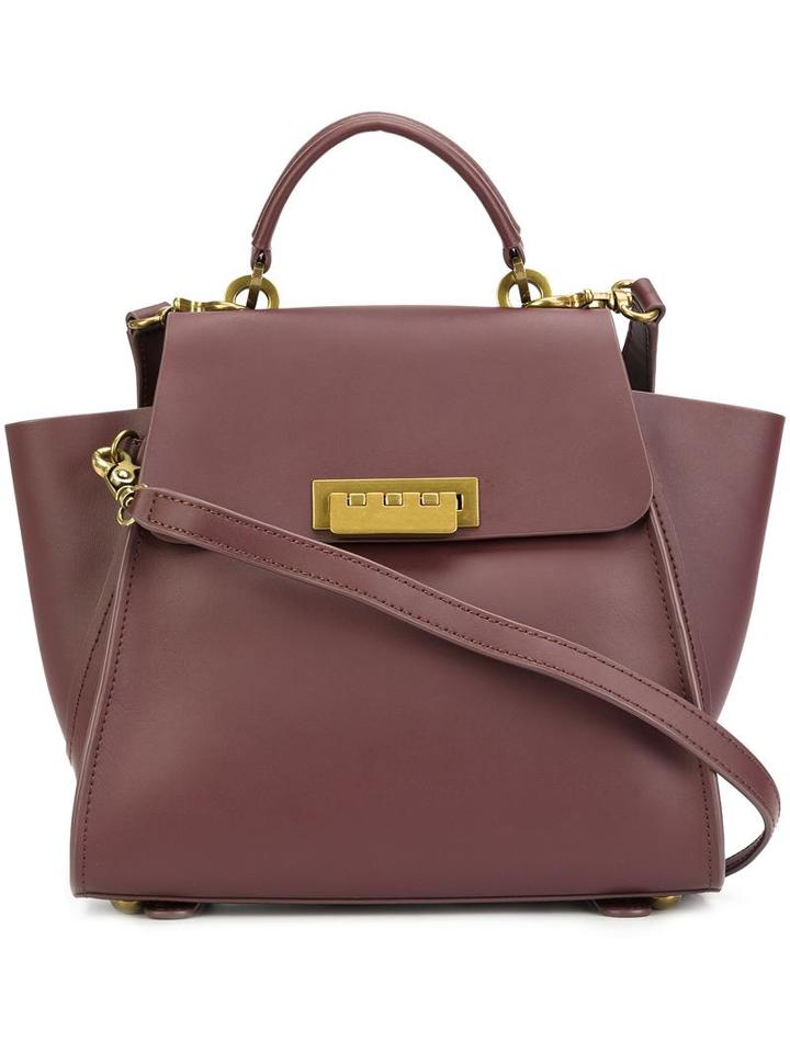 Additional Straps Medium Tote, Women's, Red, Calf Leather, Zac Zac Posen