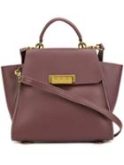 Additional Straps Medium Tote, Women's, Red, Calf Leather, Zac Zac Posen