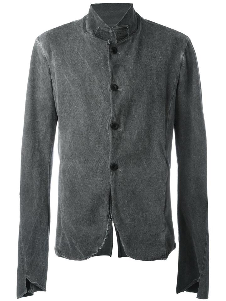 Lost & Found Ria Dunn Button Up Jacket, Men's, Size: Small, Grey, Cotton