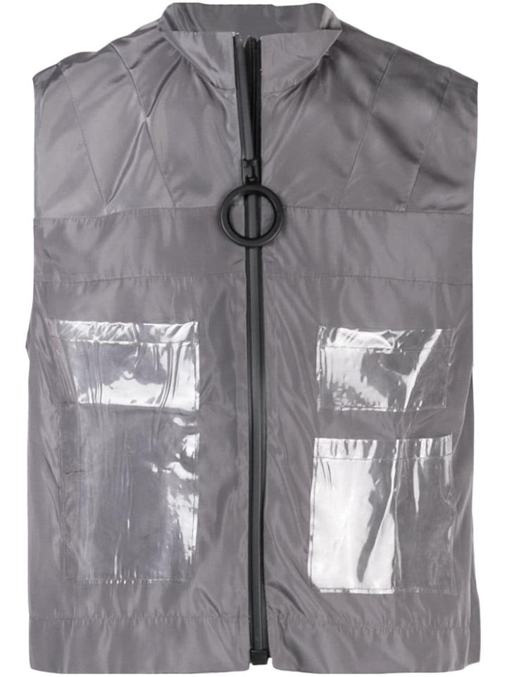 Angus Chiang Zipped Vest - Grey