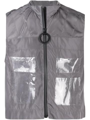 Angus Chiang Zipped Vest - Grey