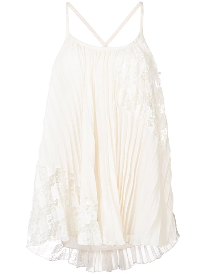 Derek Lam 10 Crosby Pleated Cami - Grey
