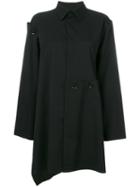 Yohji Yamamoto Asymmetric High Low Shirt - 1 Black