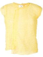 Comme Des Garçons Vintage Frilled Sleeveless Top - Yellow