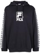 Fila Logo Print Hoodie - Black