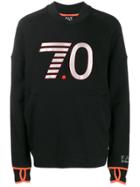 Ea7 Emporio Armani Logo Print Sweater - Black