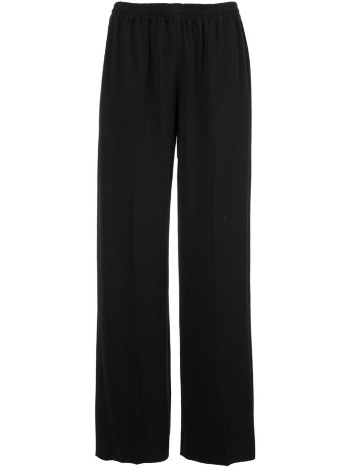 Vince Wide Leg Trousers, Women's, Size: 4, Black, Acetate/polyester