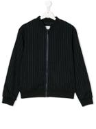 Dkny Kids Striped Bomber Jacket - Blue