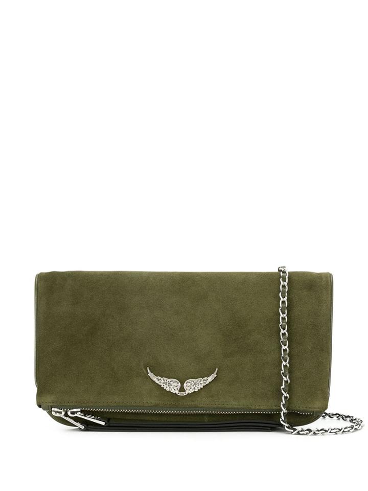 Zadig & Voltaire Rock Clutch - Green